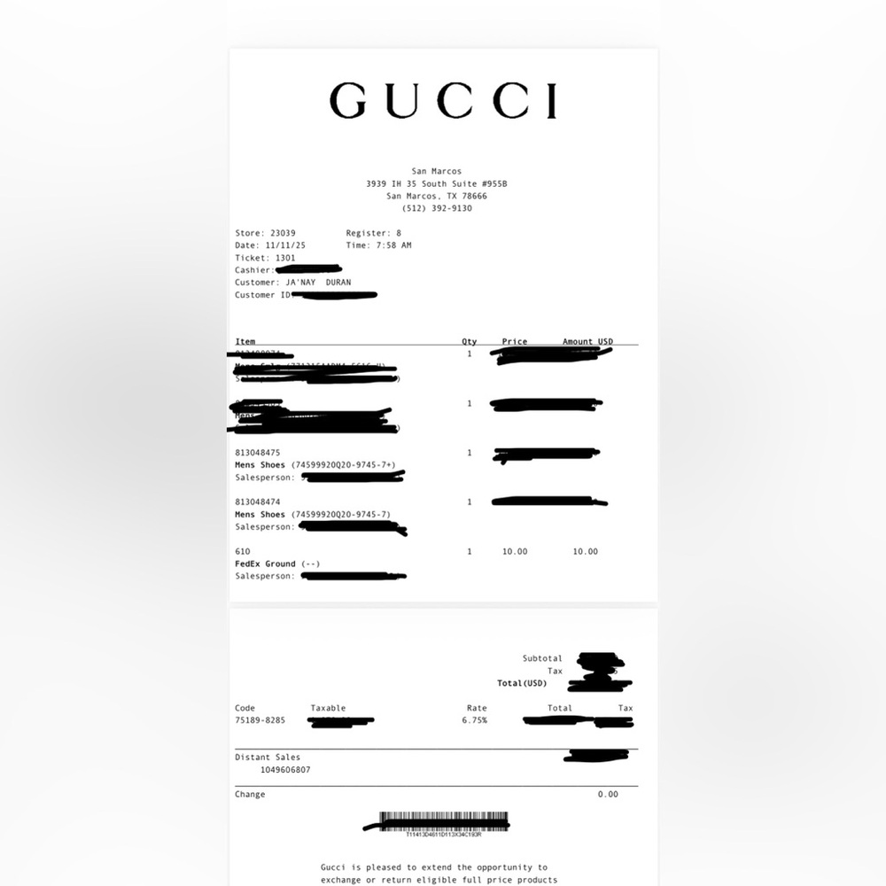SOLD NEW Gucci 1977 Tennis High Top GG Monogram Sneakers UK M 7 / US M 8 / W 10 - Picture 16 of 16